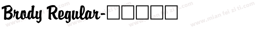 Brody Regular字体转换
